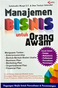 Manajemen Bisnis untuk Orang Awam