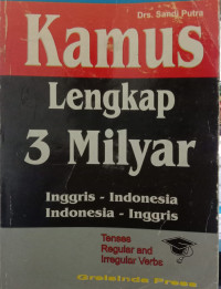Kamus Lengkap 3 Milyar Inggris - Indonesia Indonesia - Inggris