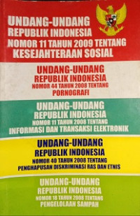 Undang - Undang Republik Indonesia Nomor 11 Tahun 2009 Tentang Kesejahteraan Sosial